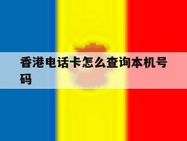 香港电话卡怎么查询本机号码