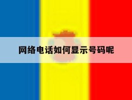 网络电话如何显示号码呢