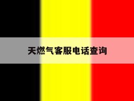 天燃气客服电话查询