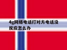 4g网络电话打对方电话没反应怎么办