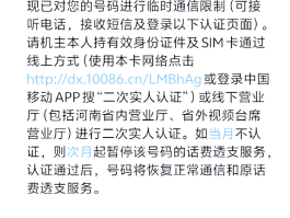 移动手机号码查询实名短信怎么查不到