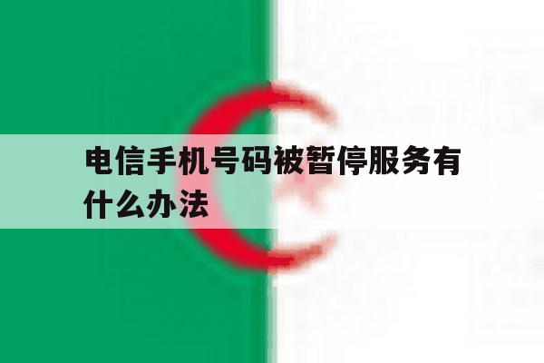 电信手机号码被暂停服务有什么办法 电信手机号码被暂停服务有什么办法