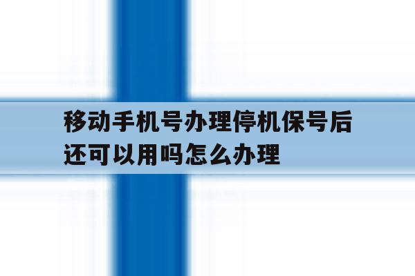 包含移动手机号办理停机保号后还可以用吗怎么办理的词条 包含移动手机号办理停机保号后还可以用吗怎么办理的词条