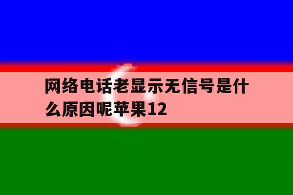 网络电话老显示无信号是什么原因呢苹果12的简单介绍 网络电话老显示无信号是什么原因呢苹果12的简单介绍