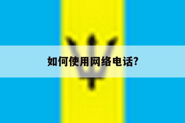 如何使用网络电话? 如何使用网络电话?