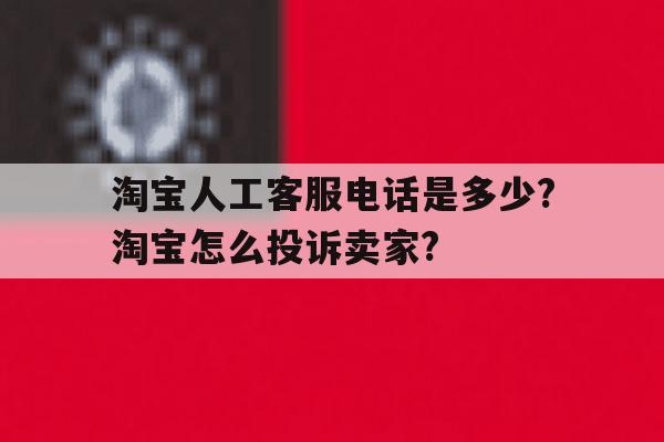 淘宝人工客服电话是多少?淘宝怎么投诉卖家?的简单介绍 淘宝人工客服电话是多少?淘宝怎么投诉卖家?的简单介绍