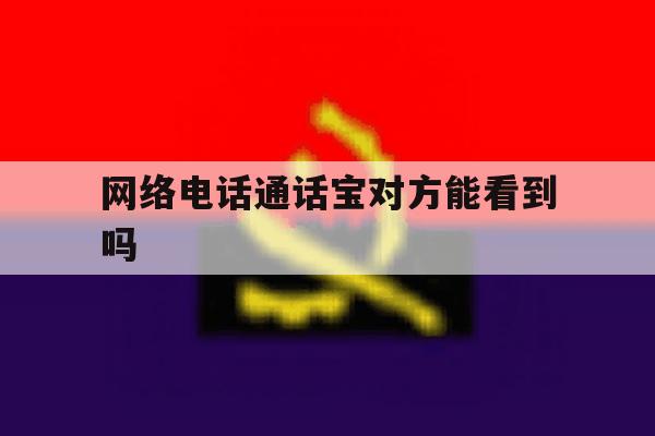 网络电话通话宝对方能看到吗 网络电话通话宝对方能看到吗